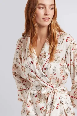 Homebodii Australian Animals TENCEL™ Womens Christmas Robe Fashion