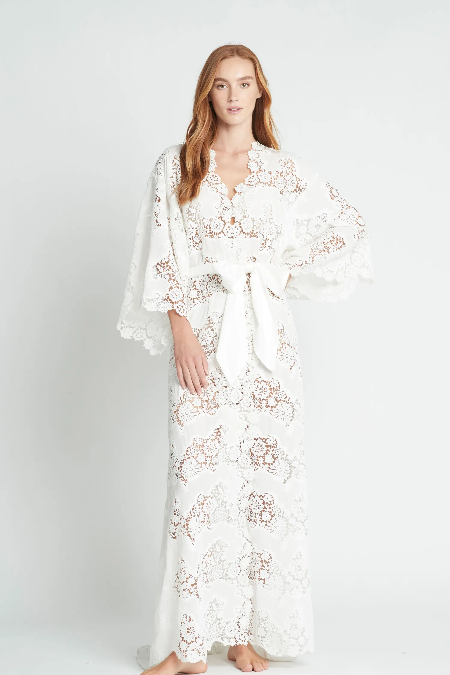 Homebodii Couture Luxury Robe Collection: Indiana Lace Robe Sale
