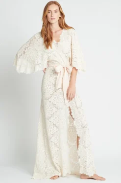 Homebodii Couture Luxury Robe Collection: Clementine Lace Robe Discount
