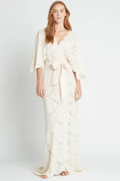 Homebodii Couture Luxury Robe Collection: Clementine Lace Robe Discount