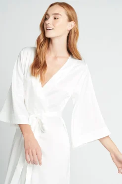 Homebodii Jasmine Long Robe Clearance