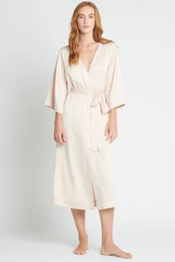 Homebodii Jasmine Long Robe Clearance