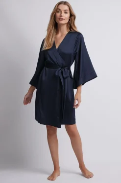 Homebodii Jasmine Short Robe Clearance