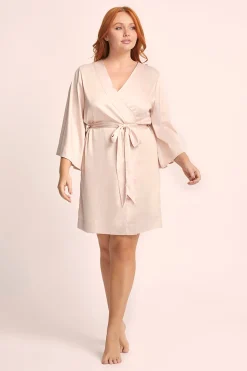 Homebodii Jasmine Short Robe Online