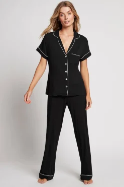 Homebodii Petra Tencel™ Short Sleeve with Long Pant Pyjama Set Hot