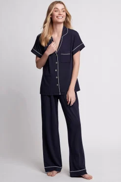 Homebodii Petra Tencel™ Short Sleeve with Long Pant Pyjama Set Sale
