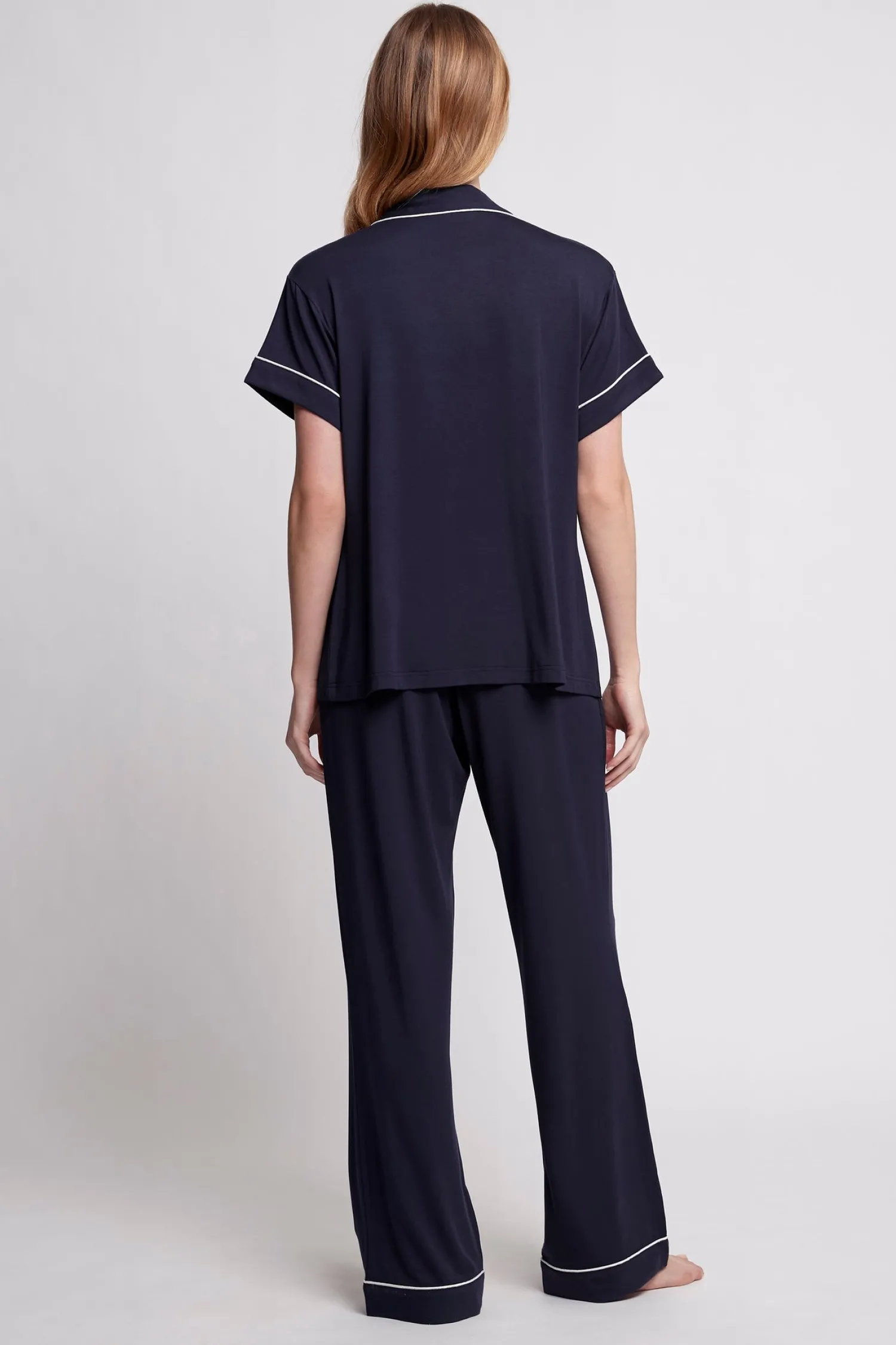 Homebodii Petra Tencel™ Short Sleeve with Long Pant Pyjama Set Sale