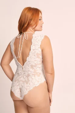 Homebodii Tatjana Lace Bodysuit White Outlet