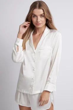 Homebodii Toni Long Sleeve with Short Pyjama Set Clearance