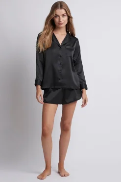 Homebodii Toni Long Sleeve with Short Pyjama Set Online