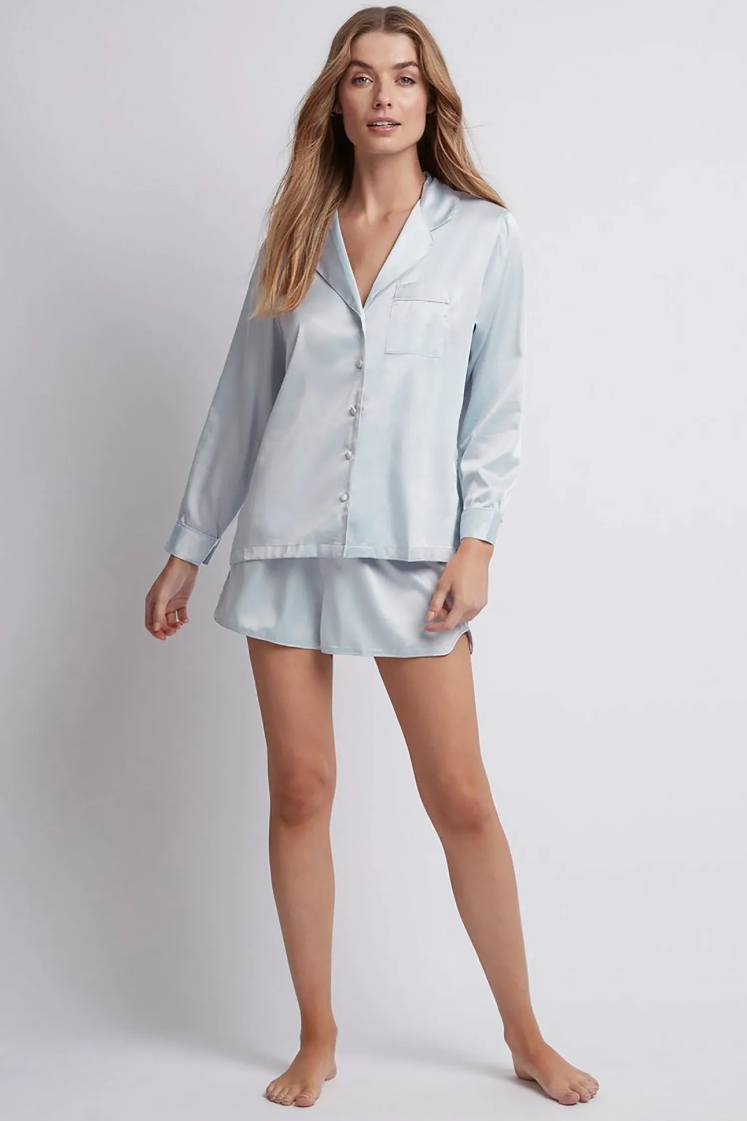 Homebodii Toni Long Sleeve with Short Pyjama Set Discount