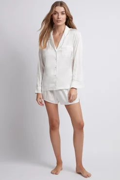 Homebodii Toni Long Sleeve with Short Pyjama Set Clearance