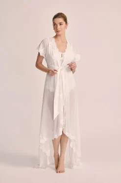 Homebodii Valentina Chiffon Robe New