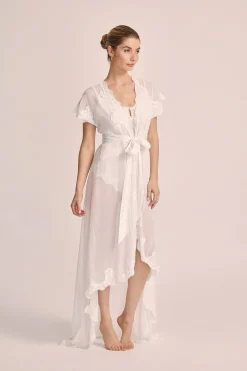 Homebodii Valentina Chiffon Robe New