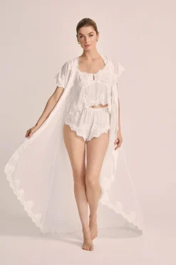 Homebodii Valentina Chiffon Robe New