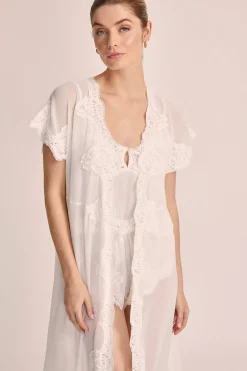 Homebodii Valentina Chiffon Robe New
