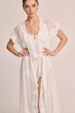 Homebodii Valentina Chiffon Robe New