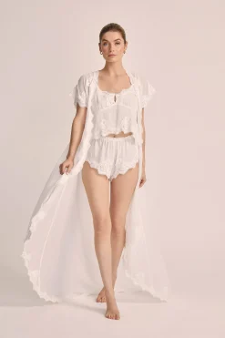 Homebodii Valentina Chiffon Robe New