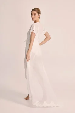 Homebodii Valentina Chiffon Robe New